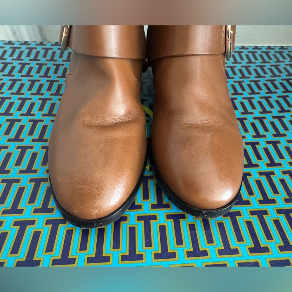 Tory Burch Sofia Riding Boots in Festival Brown - Picture 5 of 9